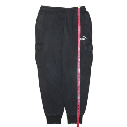Mens UK Size M PUMA Regular Fit Cargo Black Trousers