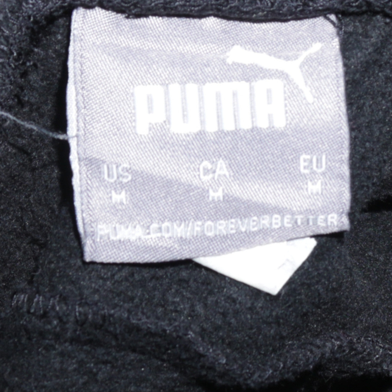 Mens UK Size M PUMA Regular Fit Cargo Black Trousers