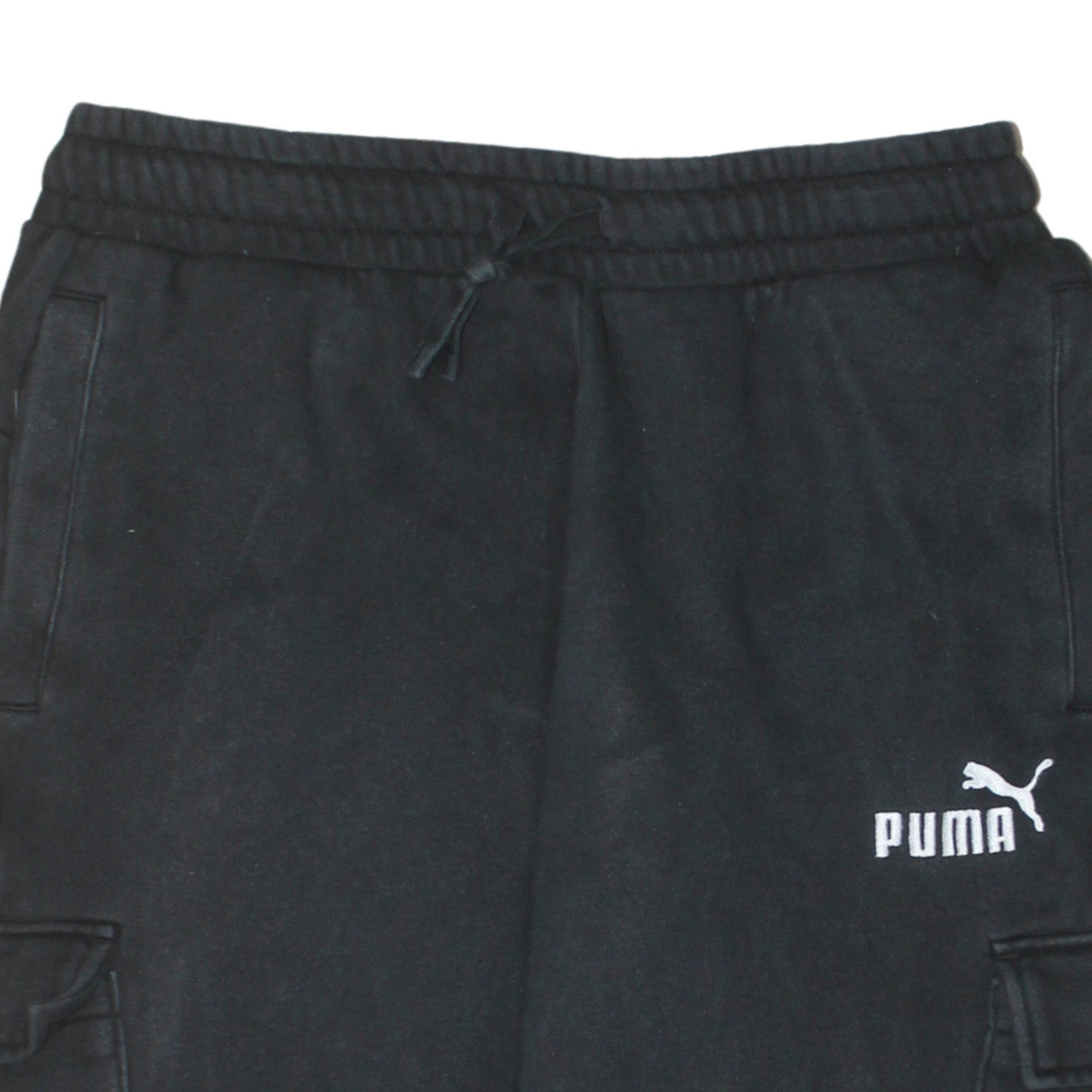 Mens UK Size M PUMA Regular Fit Cargo Black Trousers