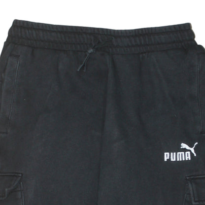 Mens UK Size M PUMA Regular Fit Cargo Black Trousers