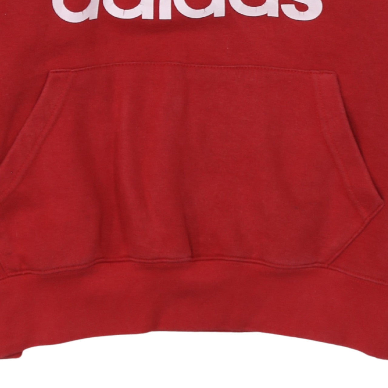 Womens UK Size S adidas Red Pullover Hoodie