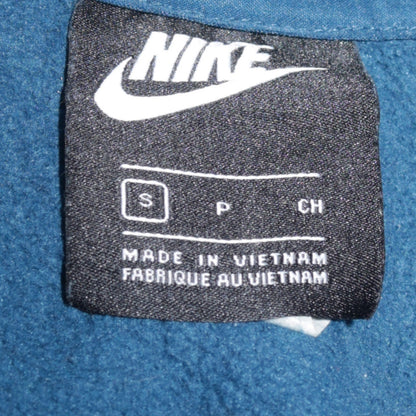 Womens UK Size S Nike Blue Full Zip Hoodie