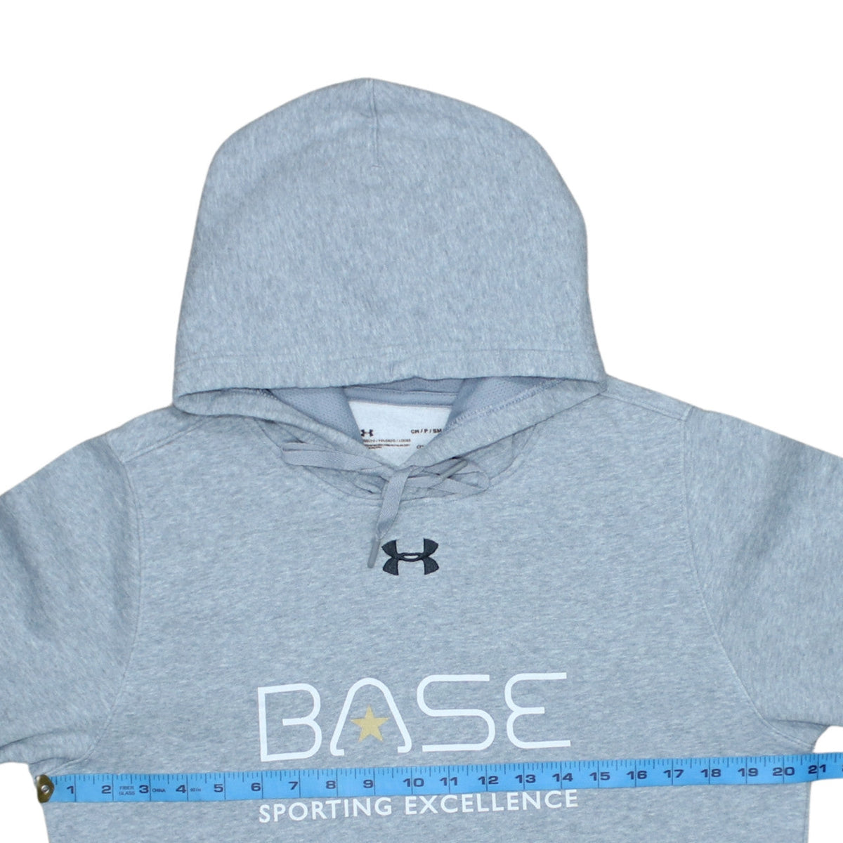 Mens UK Size S Under armour Grey Pullover Hoodie