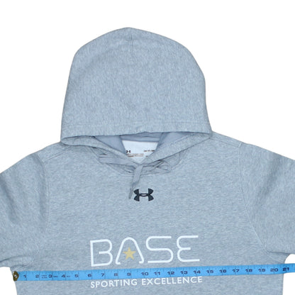 Mens UK Size S Under armour Grey Pullover Hoodie