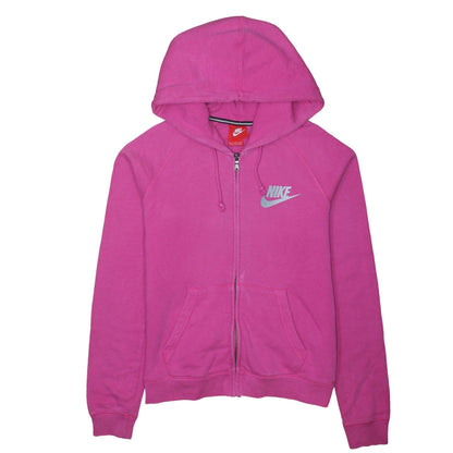 Womens UK Size S Nike Pink Full Zip Hoodie