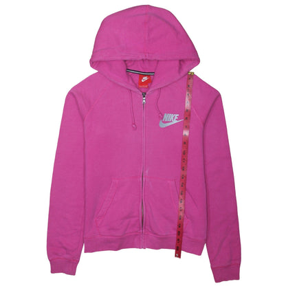 Womens UK Size S Nike Pink Full Zip Hoodie