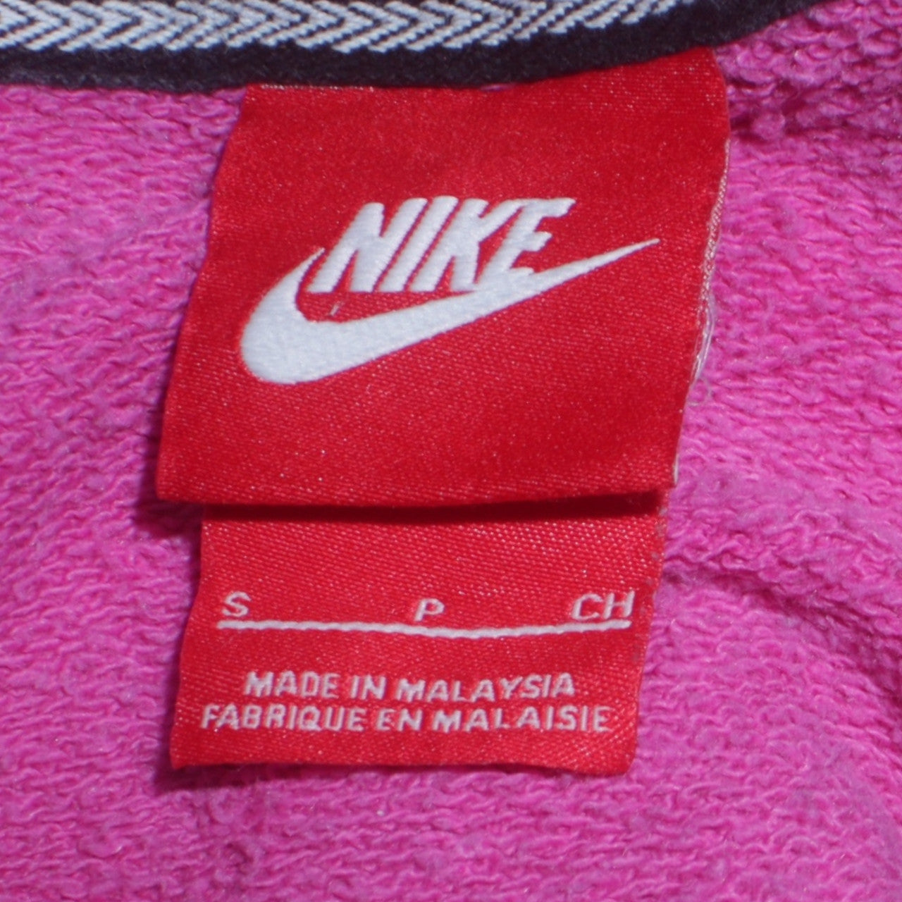 Womens UK Size S Nike Pink Full Zip Hoodie