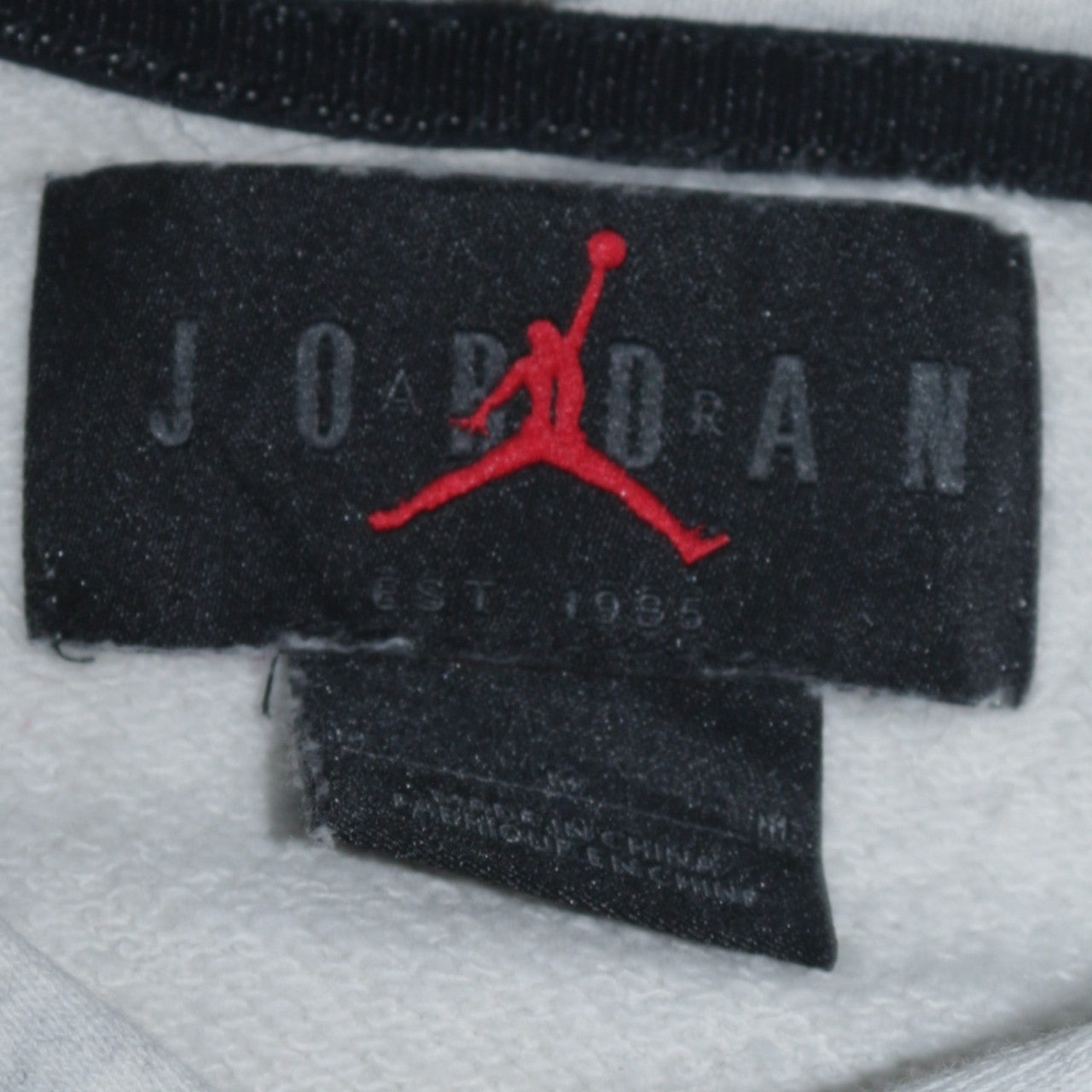 Mens UK Size M Jordan Grey Pullover Hoodie