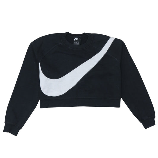 Womens UK Size M Nike Black Pullover Sweatshirt