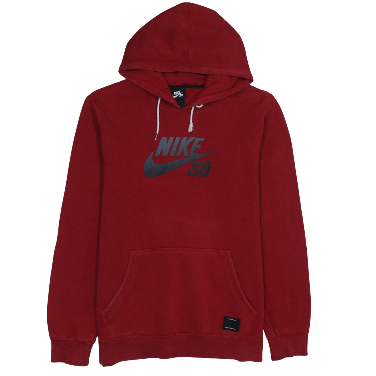 Mens UK Size M Nike Red Pullover Hoodie