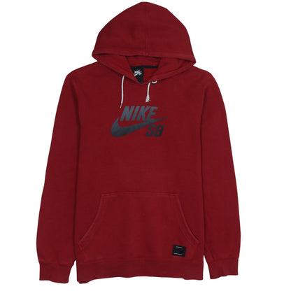 Mens UK Size M Nike Red Pullover Hoodie