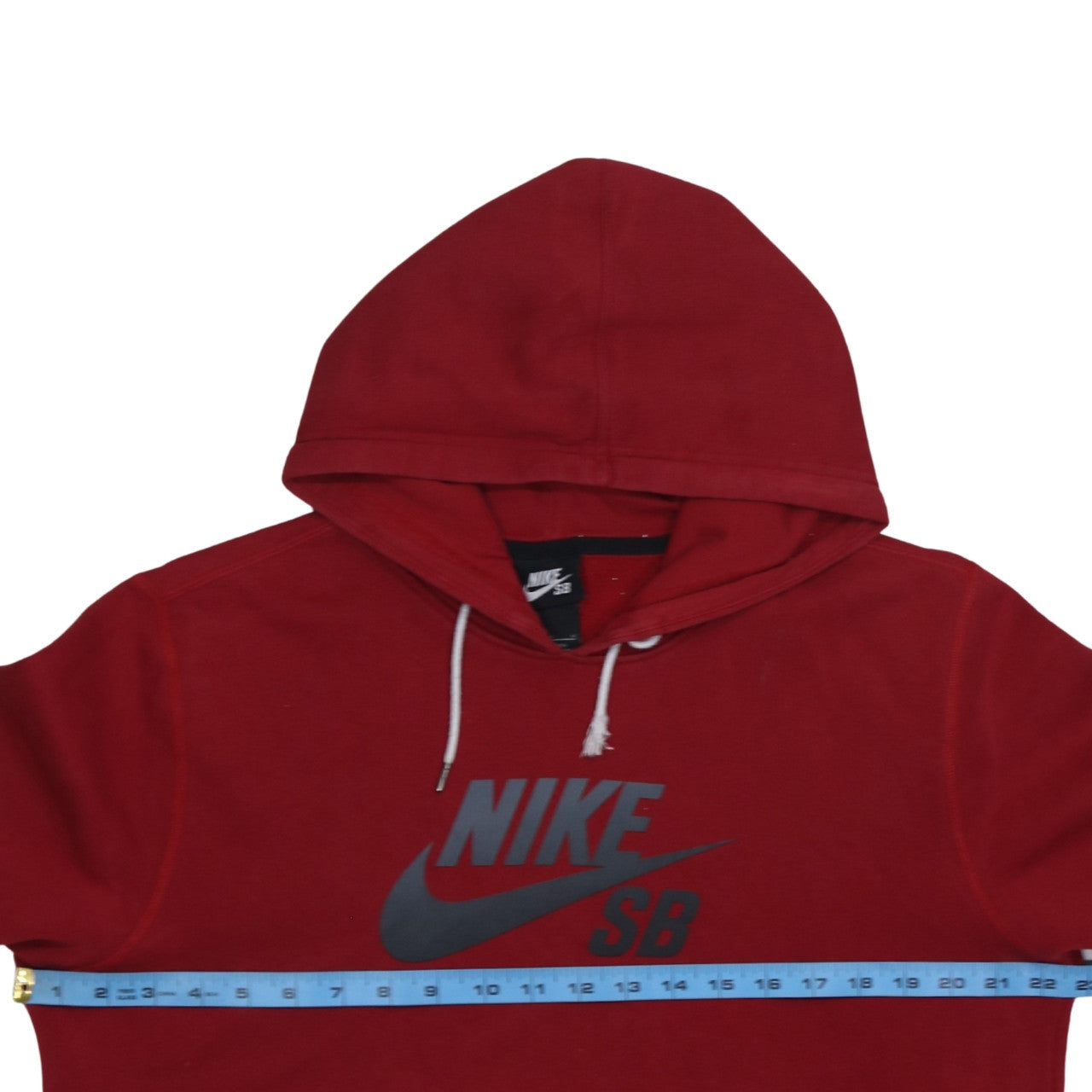 Mens UK Size M Nike Red Pullover Hoodie