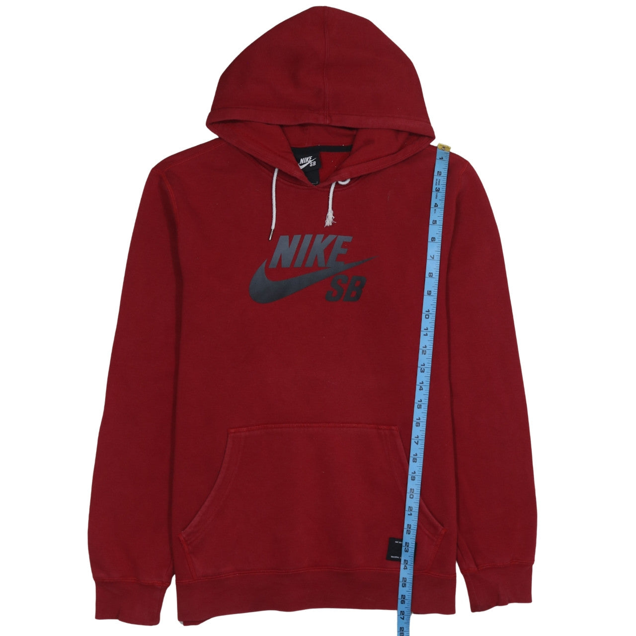 Mens UK Size M Nike Red Pullover Hoodie