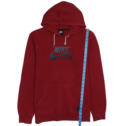 Mens UK Size M Nike Red Pullover Hoodie