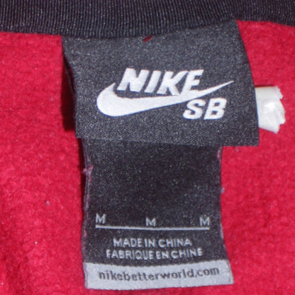 Mens UK Size M Nike Red Pullover Hoodie