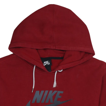 Mens UK Size M Nike Red Pullover Hoodie