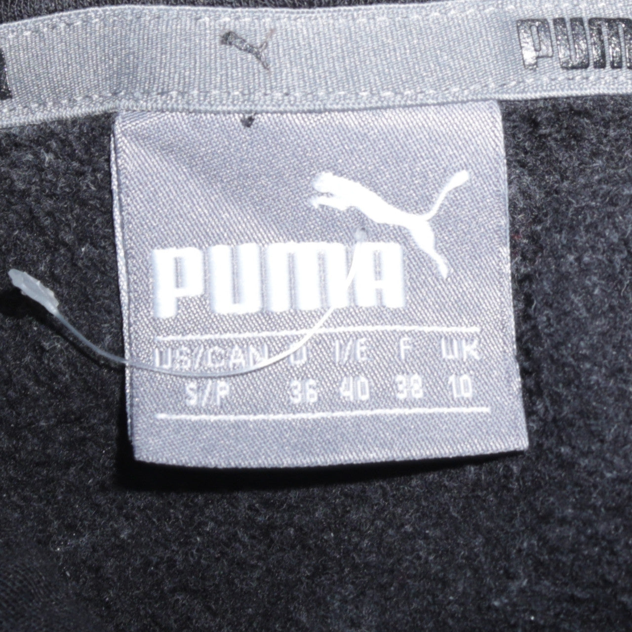 Womens UK Size 10 PUMA Black Pullover Hoodie