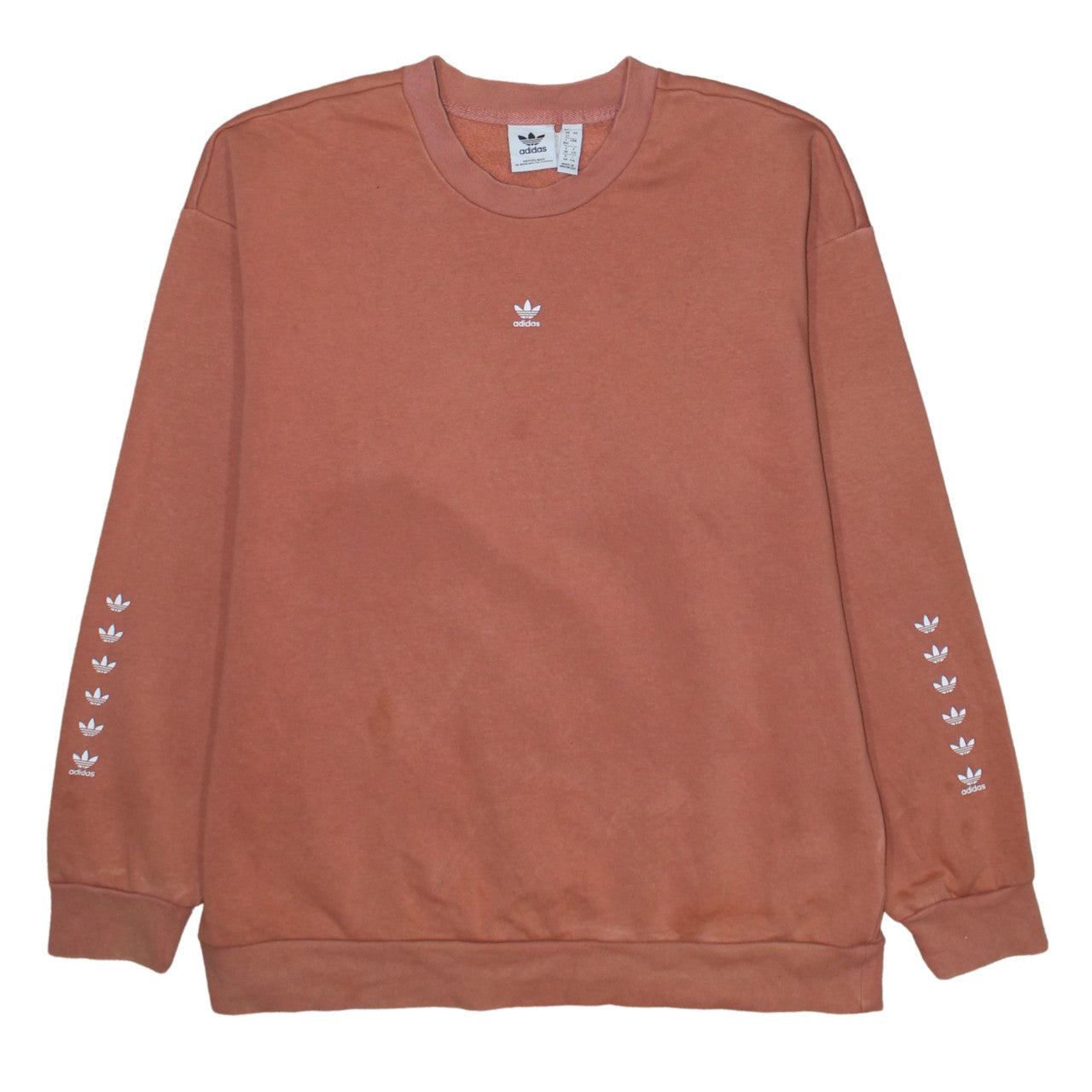 Womens UK Size 12 adidas Brown Pullover Sweatshirt