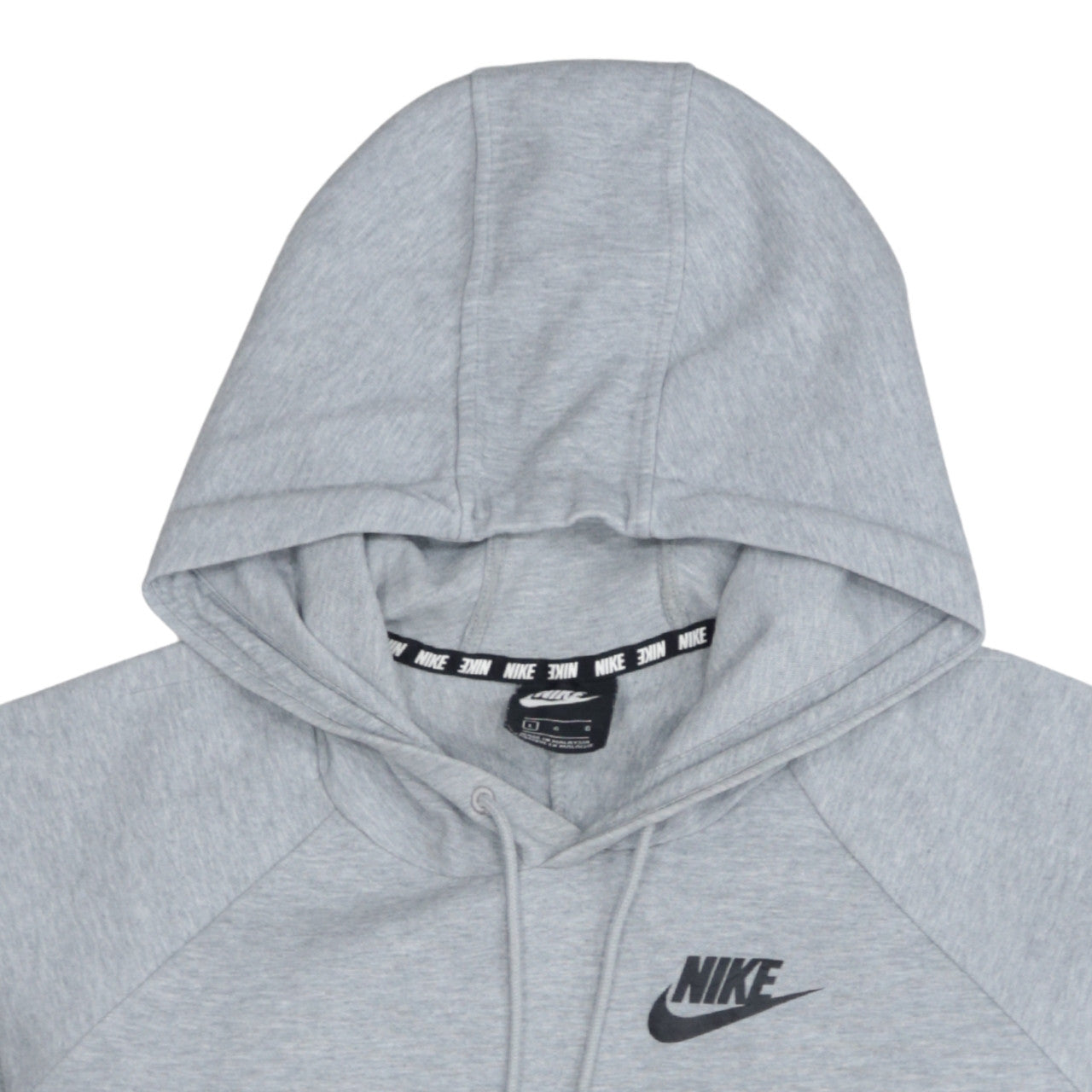 Womens UK Size L Nike Grey Pullover Hoodie