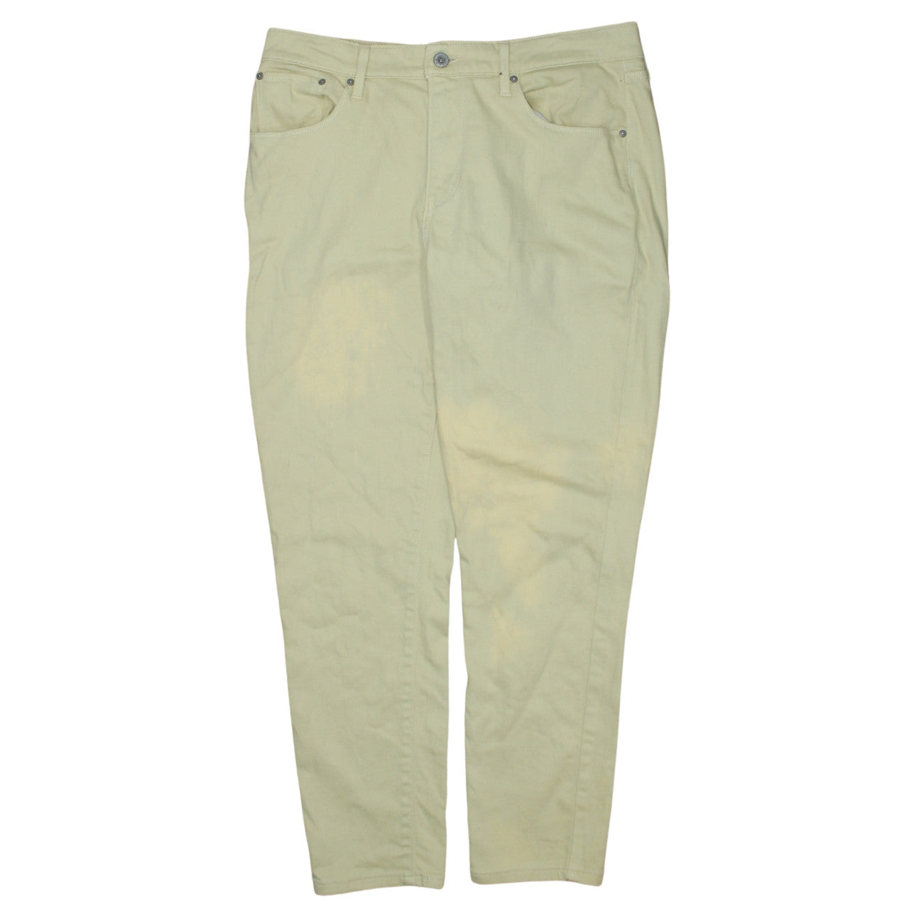 Womens UK Size 31 Levi's Regular Fit Straight Beige Jeans