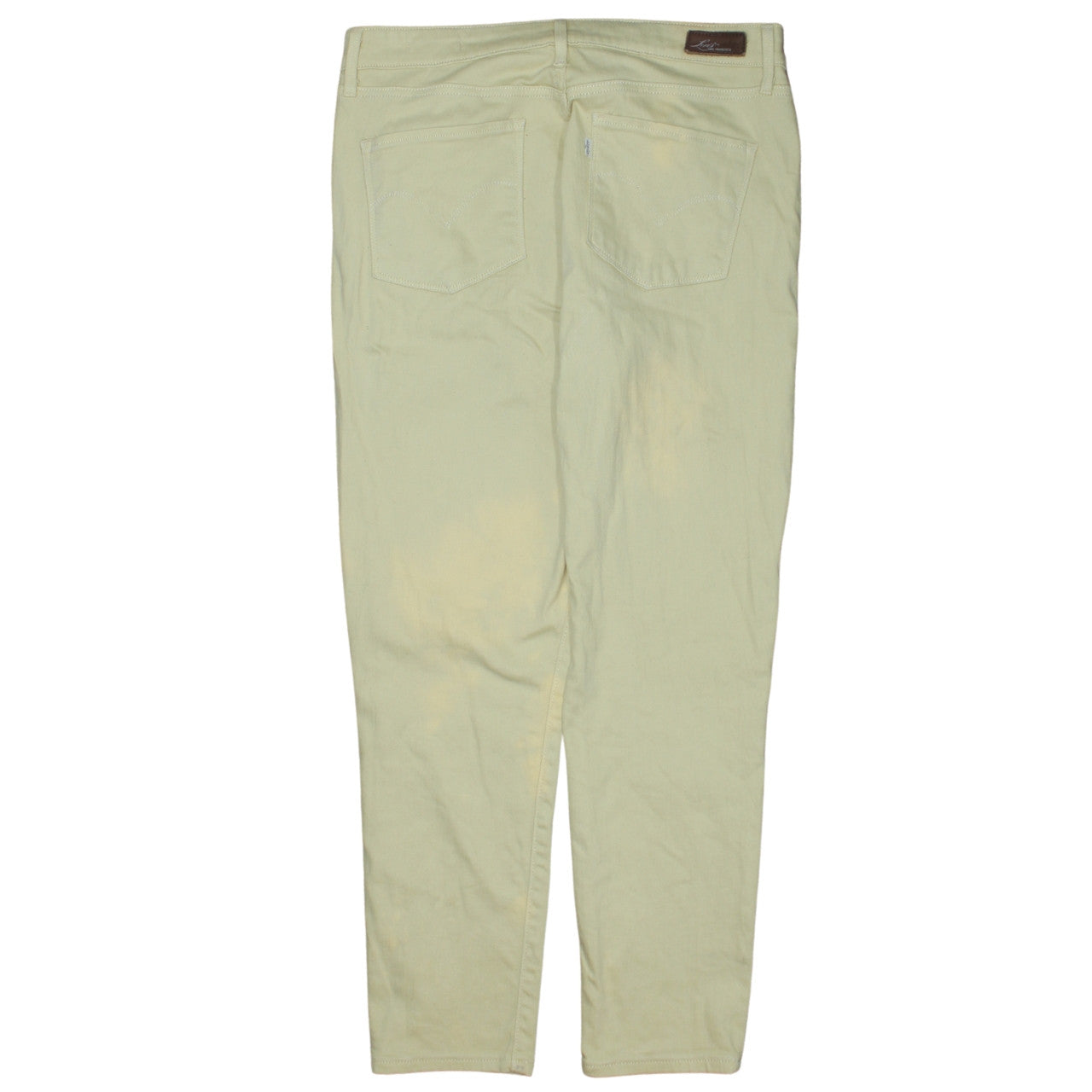 Womens UK Size 31 Levi's Regular Fit Straight Beige Jeans