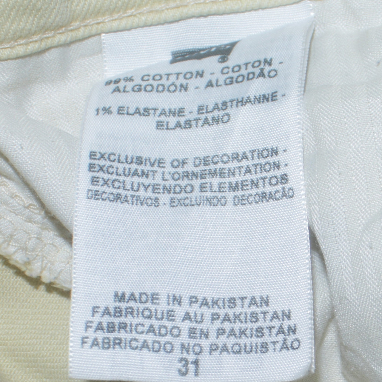 Womens UK Size 31 Levi's Regular Fit Straight Beige Jeans