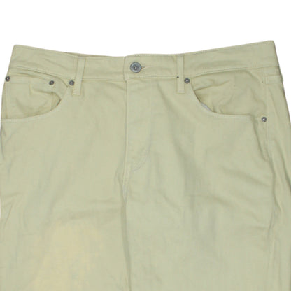 Womens UK Size 31 Levi's Regular Fit Straight Beige Jeans