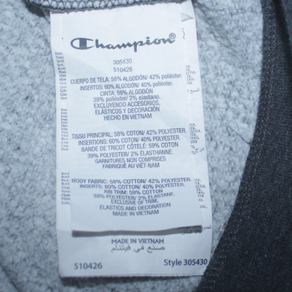Champion Boys Grey Full Zip Sweatshirt 15-16 Years Logo Colourblock