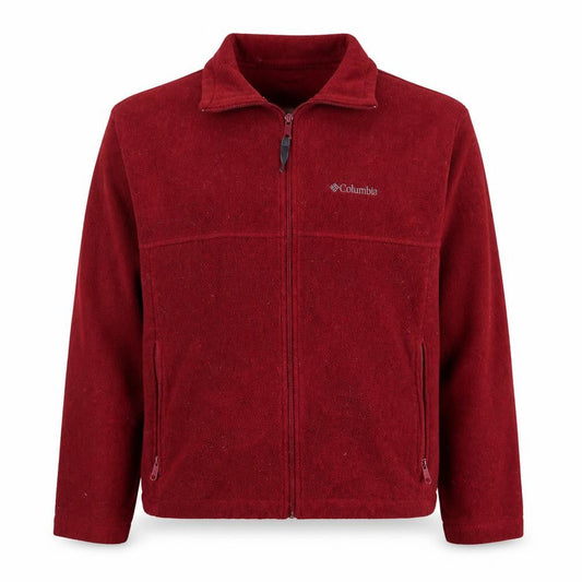 Columbia Men's Red Fleece Full Zip Jacket XL Outdoor Casual