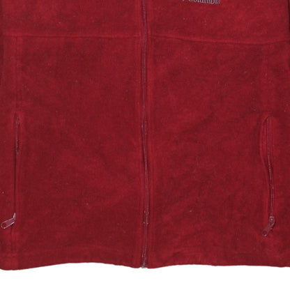 Columbia Men's Red Fleece Full Zip Jacket XL Outdoor Casual