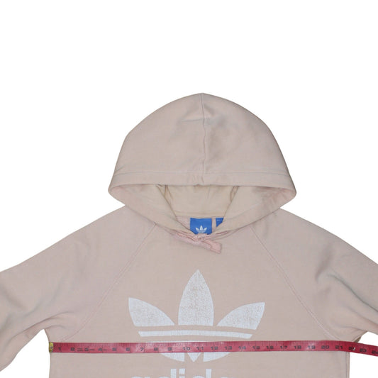 Womens UK Size M adidas Beige Pullover Hoodie