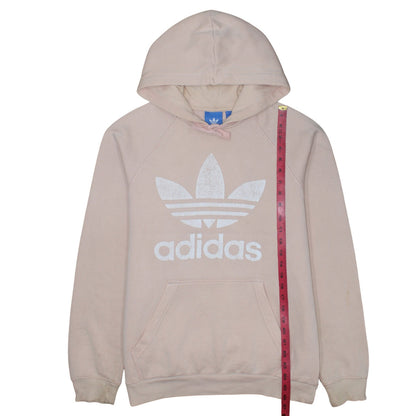 Womens UK Size M adidas Beige Pullover Hoodie