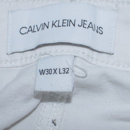 Calvin Klein Jeans Womens White Slim Fit Stretch Skinny Jeans W30 L32