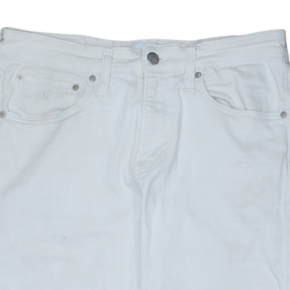 Calvin Klein Jeans Womens White Slim Fit Stretch Skinny Jeans W30 L32