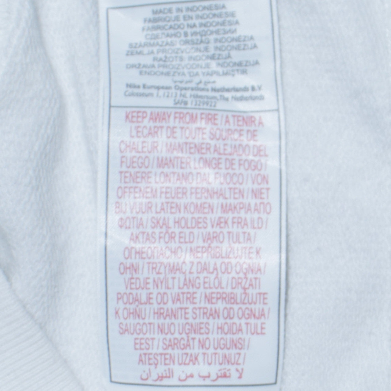 Womens UK Size 10 Nike White Full Zip Hoodie