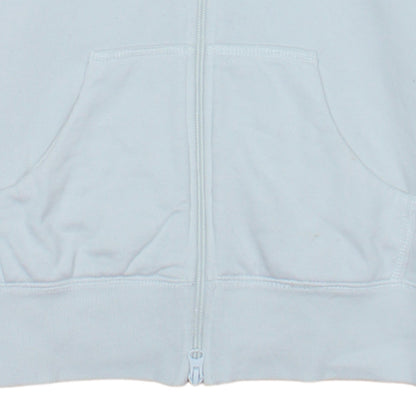 Womens UK Size 10 Nike White Full Zip Hoodie