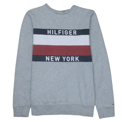 Mens UK Size M Tommy Hilfiger Grey Pullover Sweatshirt