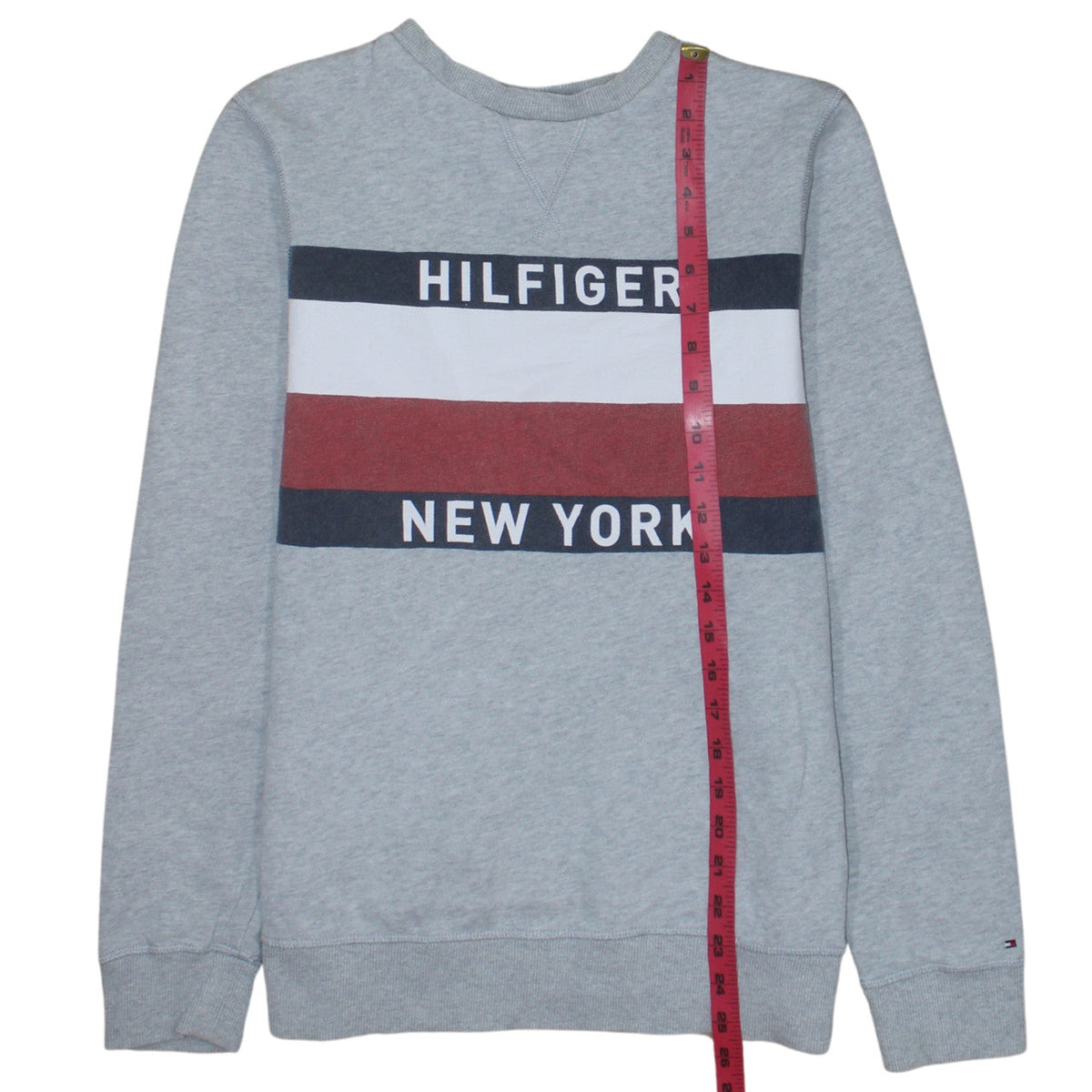 Mens UK Size M Tommy Hilfiger Grey Pullover Sweatshirt