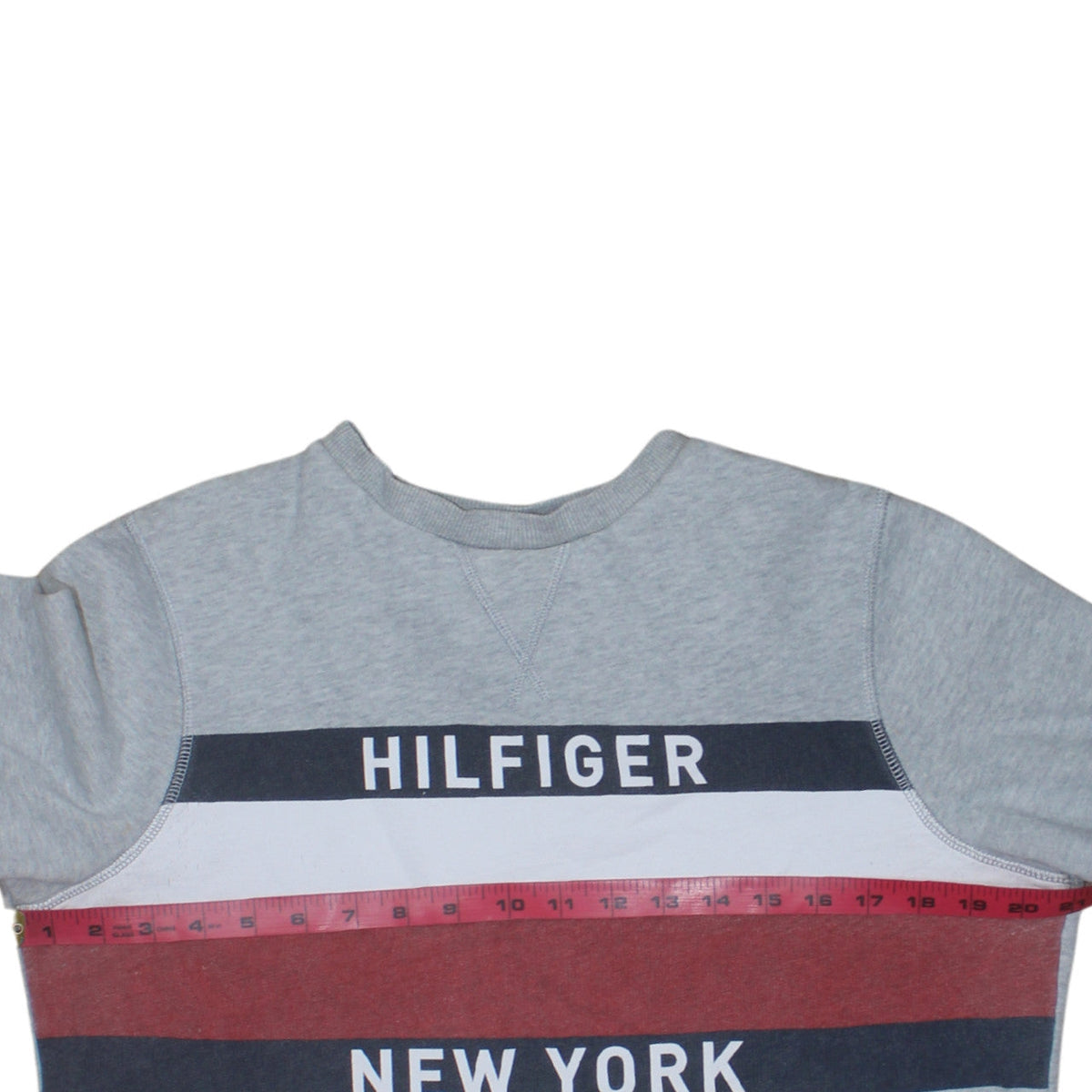 Mens UK Size M Tommy Hilfiger Grey Pullover Sweatshirt