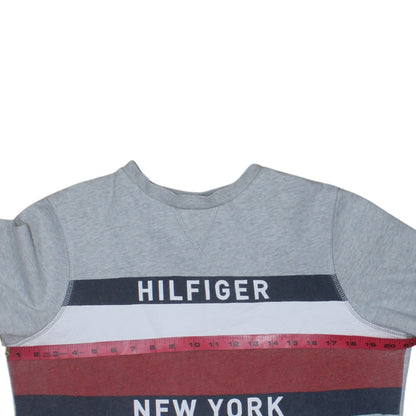 Mens UK Size M Tommy Hilfiger Grey Pullover Sweatshirt