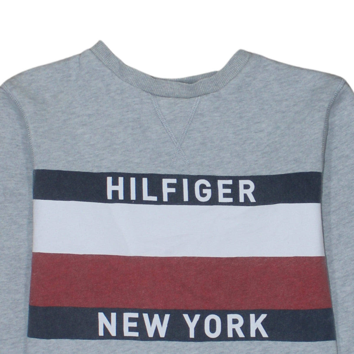 Mens UK Size M Tommy Hilfiger Grey Pullover Sweatshirt