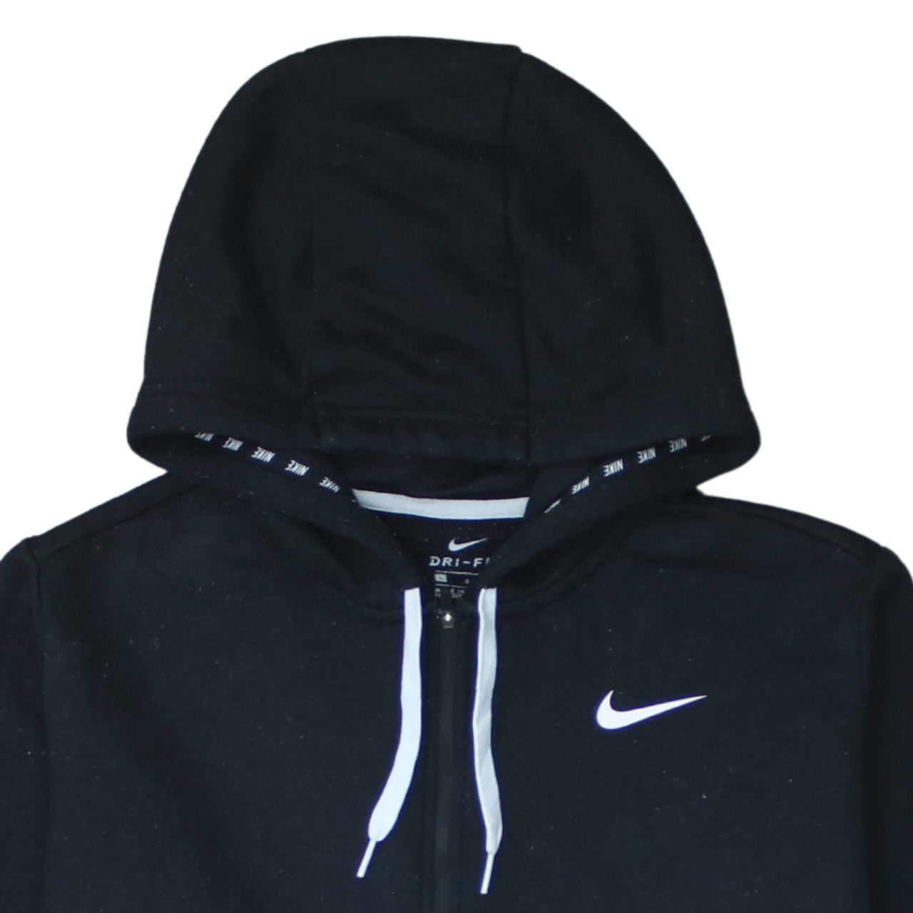 Mens UK Size L Nike Black Full Zip Hoodie
