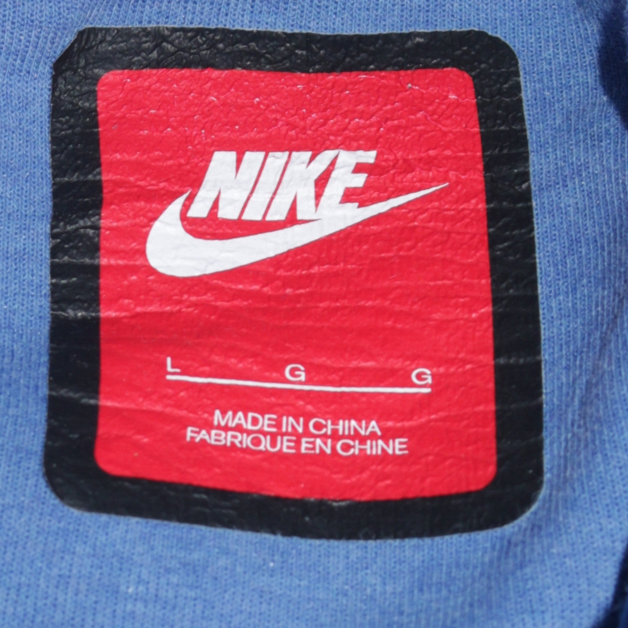 Mens UK Size L Nike Blue Pullover Hoodie