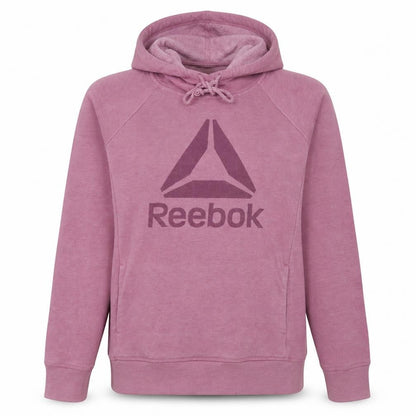 Womens UK Size L Reebok Pink Pullover Hoodie