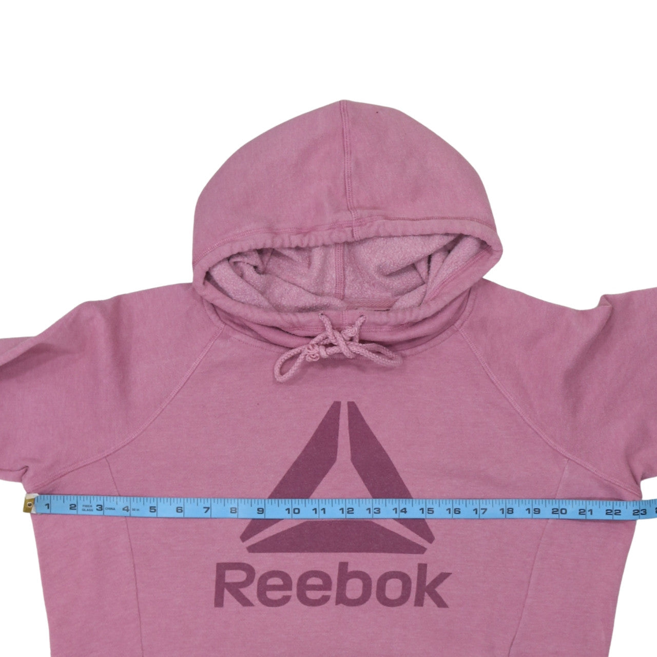 Womens UK Size L Reebok Pink Pullover Hoodie