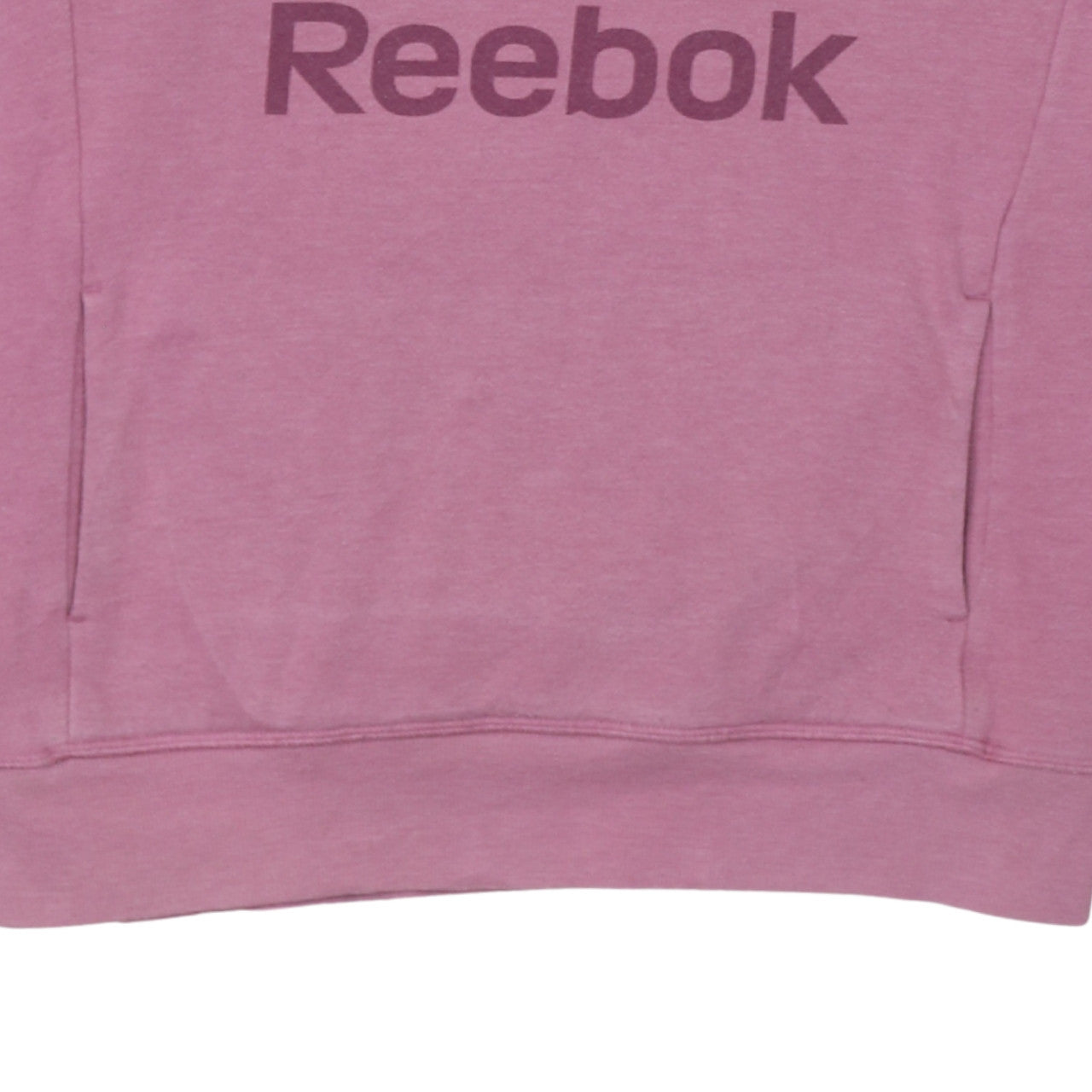 Womens UK Size L Reebok Pink Pullover Hoodie