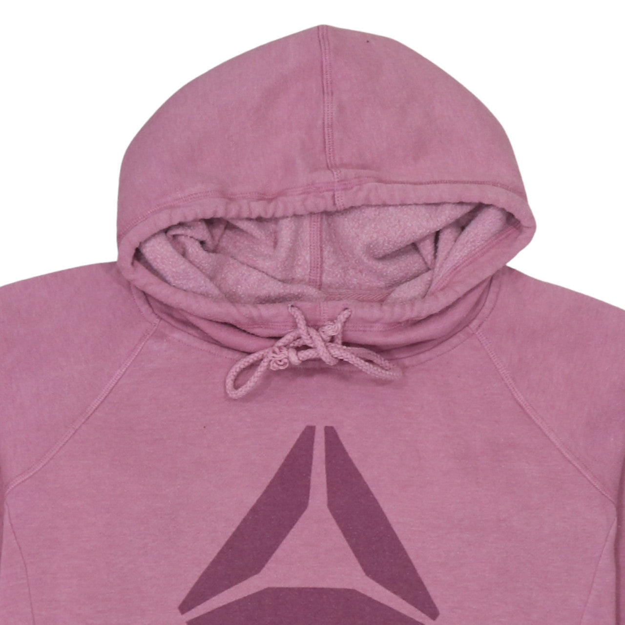 Womens UK Size L Reebok Pink Pullover Hoodie