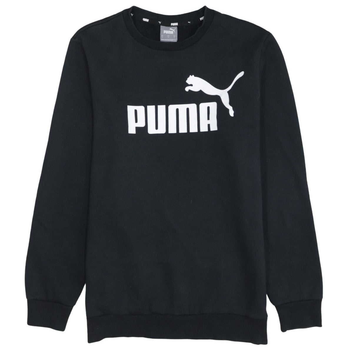 Mens UK Size S PUMA Black Pullover Sweatshirt