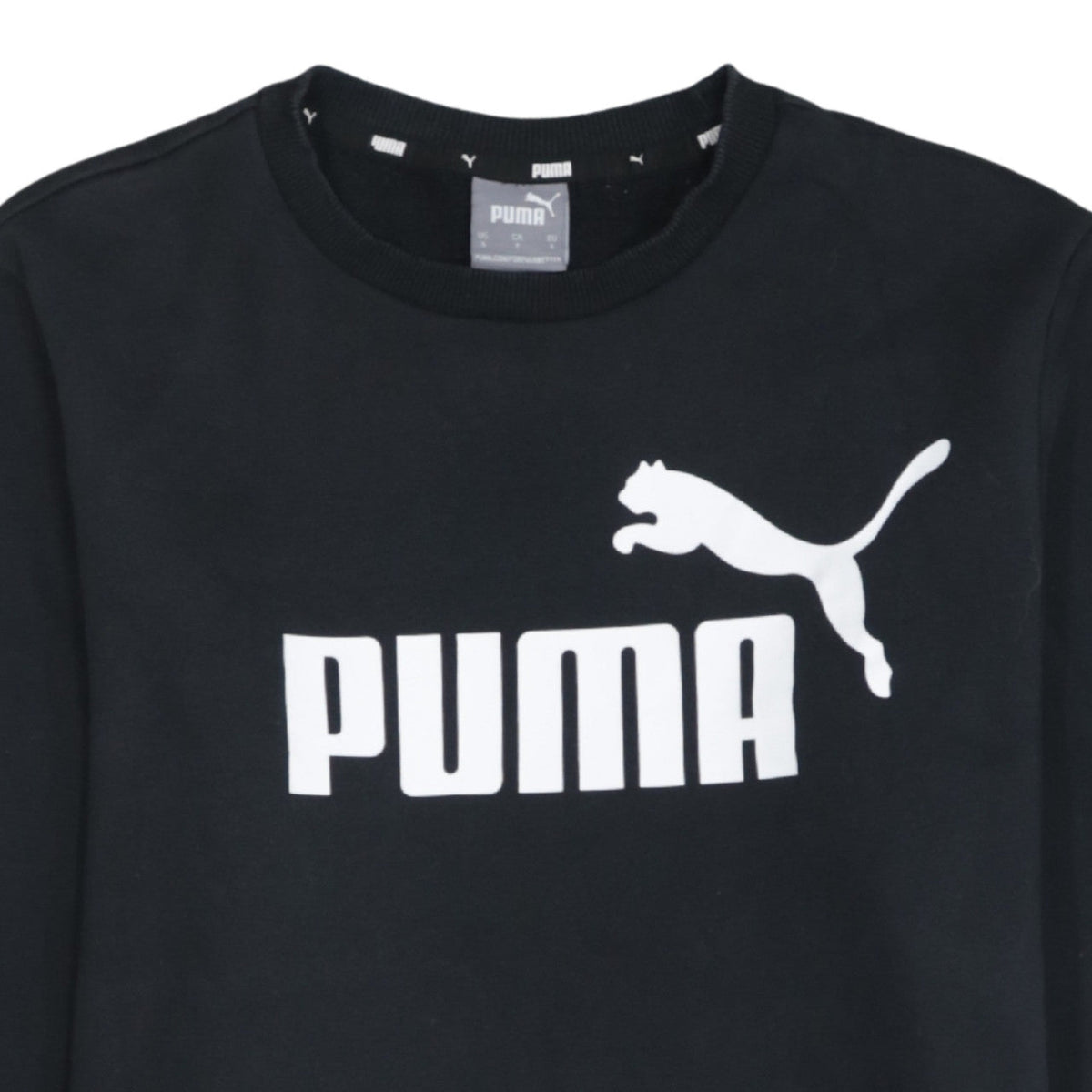 Mens UK Size S PUMA Black Pullover Sweatshirt