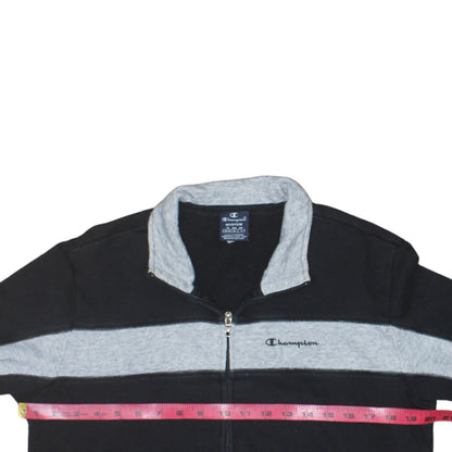 Mens UK Size M Champion Black Full Zip Sweatshirt